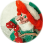 Fliegenpilz-Hexe Obacht streift durch den Wald