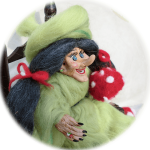 Glückspilz-Hexe Fortuna Nina mit dem schwarzen Haar